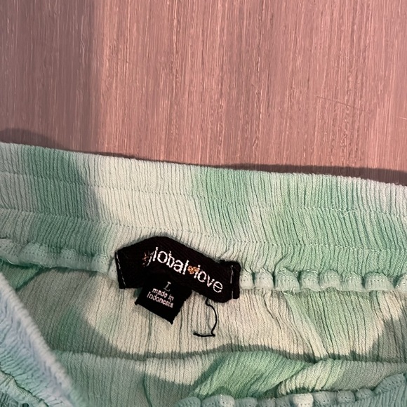 Global Love (Flowers by Zoe) Mint Green Tie Dye Tank and Skirt Set - Picture 5 of 7